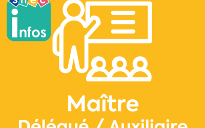 Mouvement : Maîtres Délégués