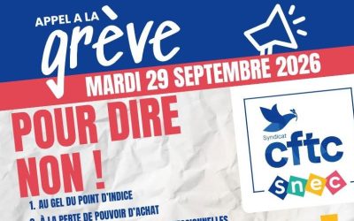Grève du 29 septembre 2026 : mobilisez-vous !